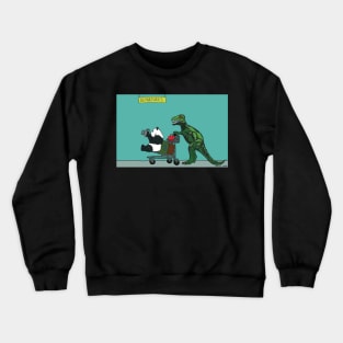 Dinosaur & Panda go on holiday Crewneck Sweatshirt